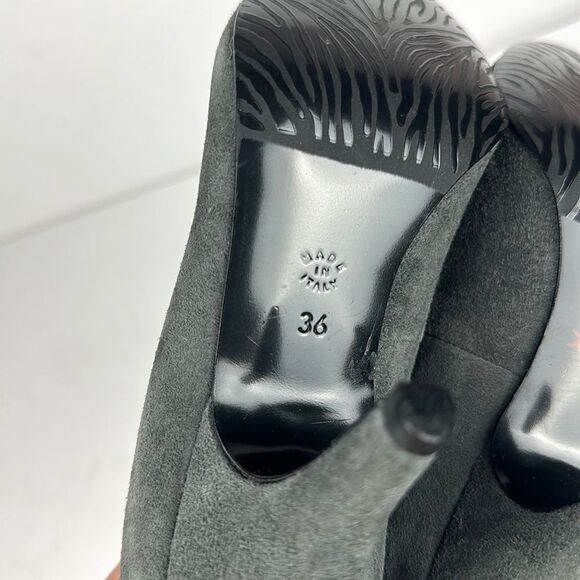 New Andrea Morelli Italy Gray Suede Pumps Heels EUR 36 US 6 - Picture 14 of 16